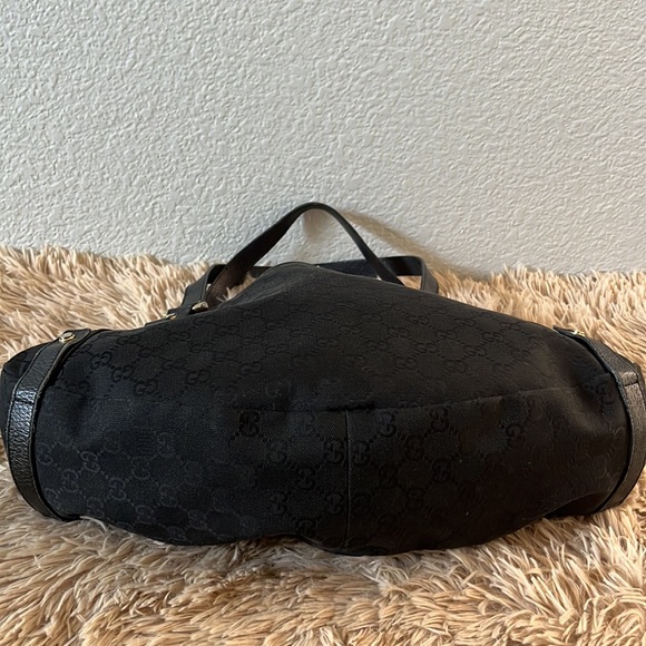 Auth GUCCI Black GG Canvas Abbey D-Ring Shoulder Bag - Picture 8 of 16